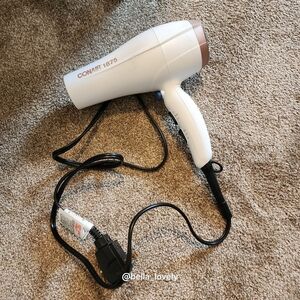 Conair 1875 White And Pink Hair Dryer